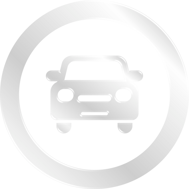 Silver Car Icon